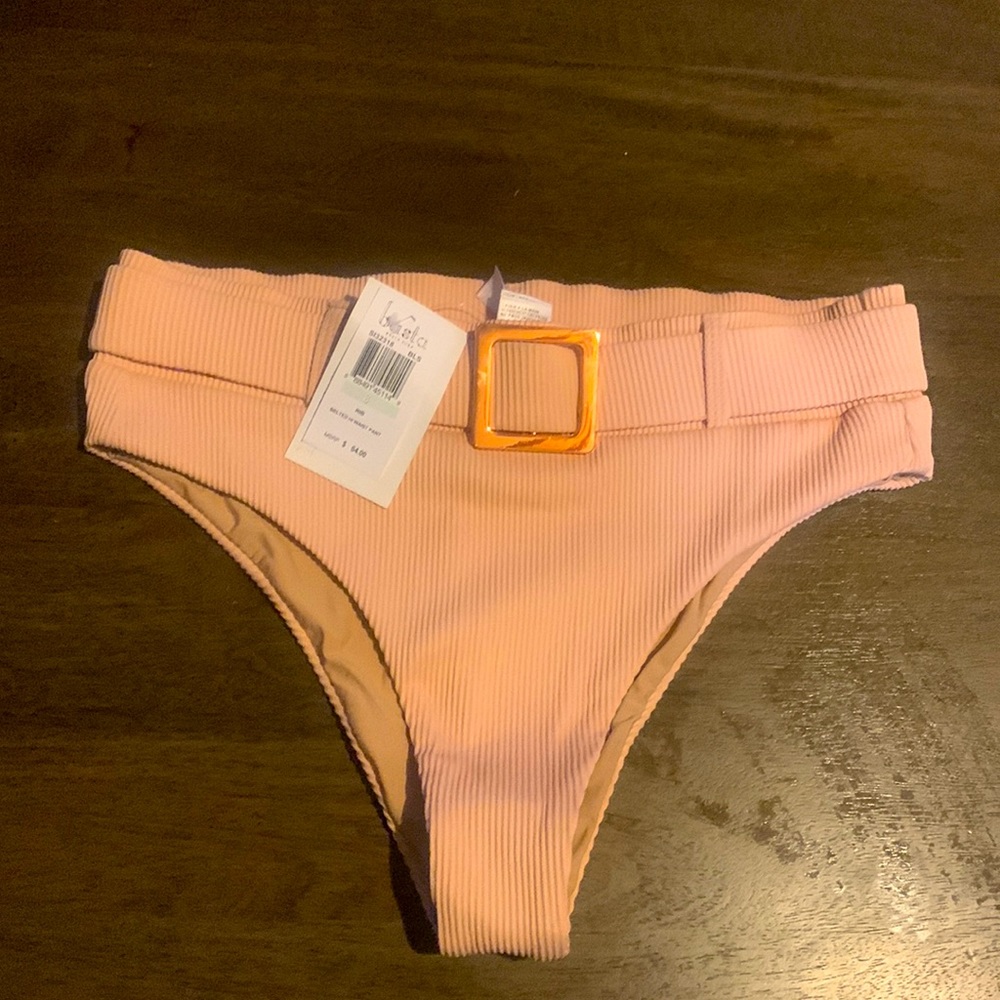 Basta surf Rib  belted high waist bikini bottom size 8